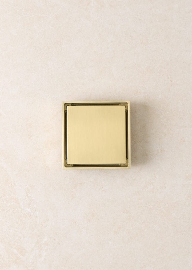 Yabby TAPWARE Tile Insert Floor Waste Brushed Brass