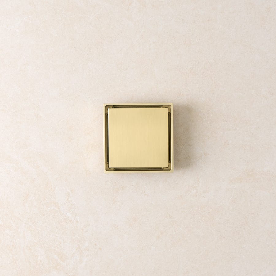 Yabby TAPWARE Tile Insert Floor Waste Brushed Brass