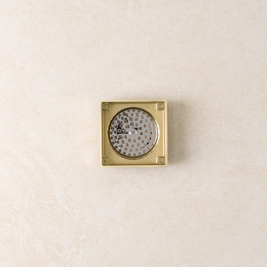 Yabby TAPWARE Tile Insert Floor Waste Brushed Brass