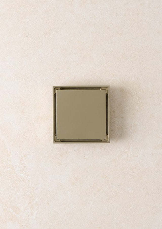 Yabby TAPWARE Tile Insert Floor Waste Warm Brushed Nickel