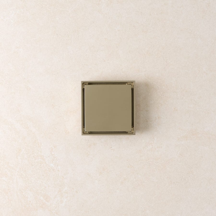 Yabby TAPWARE Tile Insert Floor Waste Warm Brushed Nickel