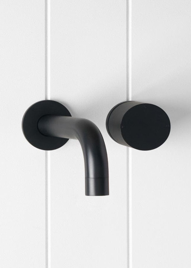 Yabby TAPWARE Wall Spout + Progressive Wall Mixer Matte Black