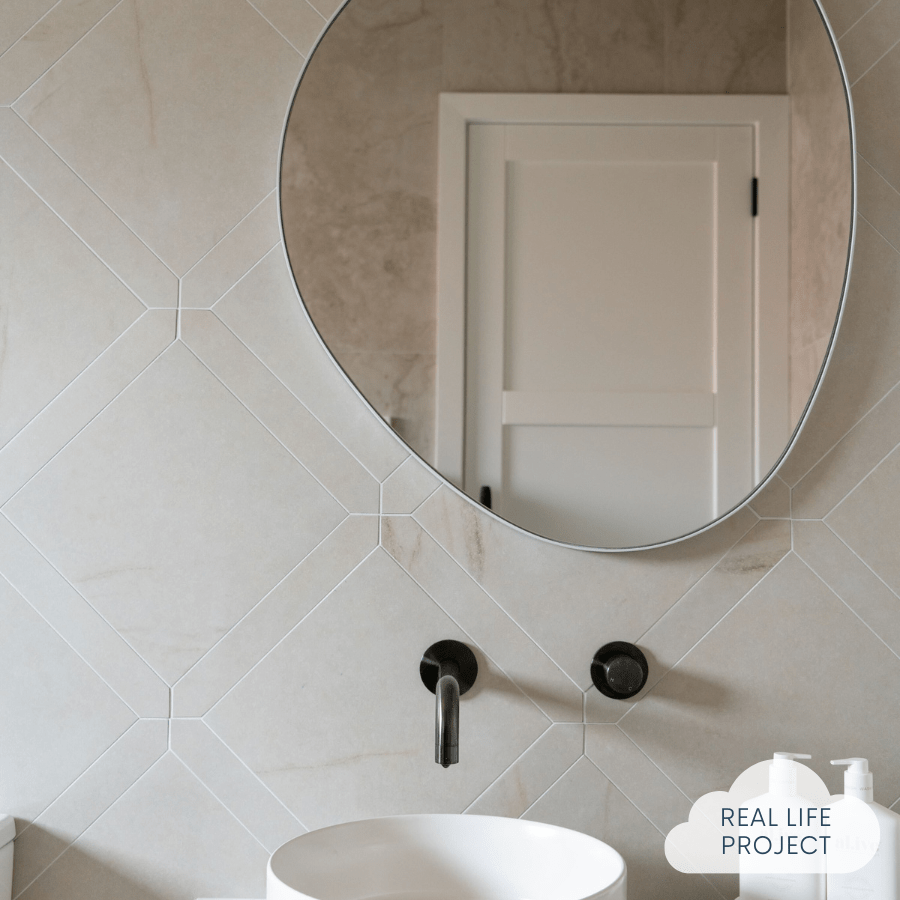 TileCloud TILE Arrawarra Cream Calacatta Look Subway Tile