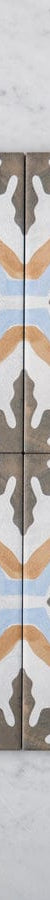 Fina Ceramics TILE Bourke Beige Encaustic Look Tile