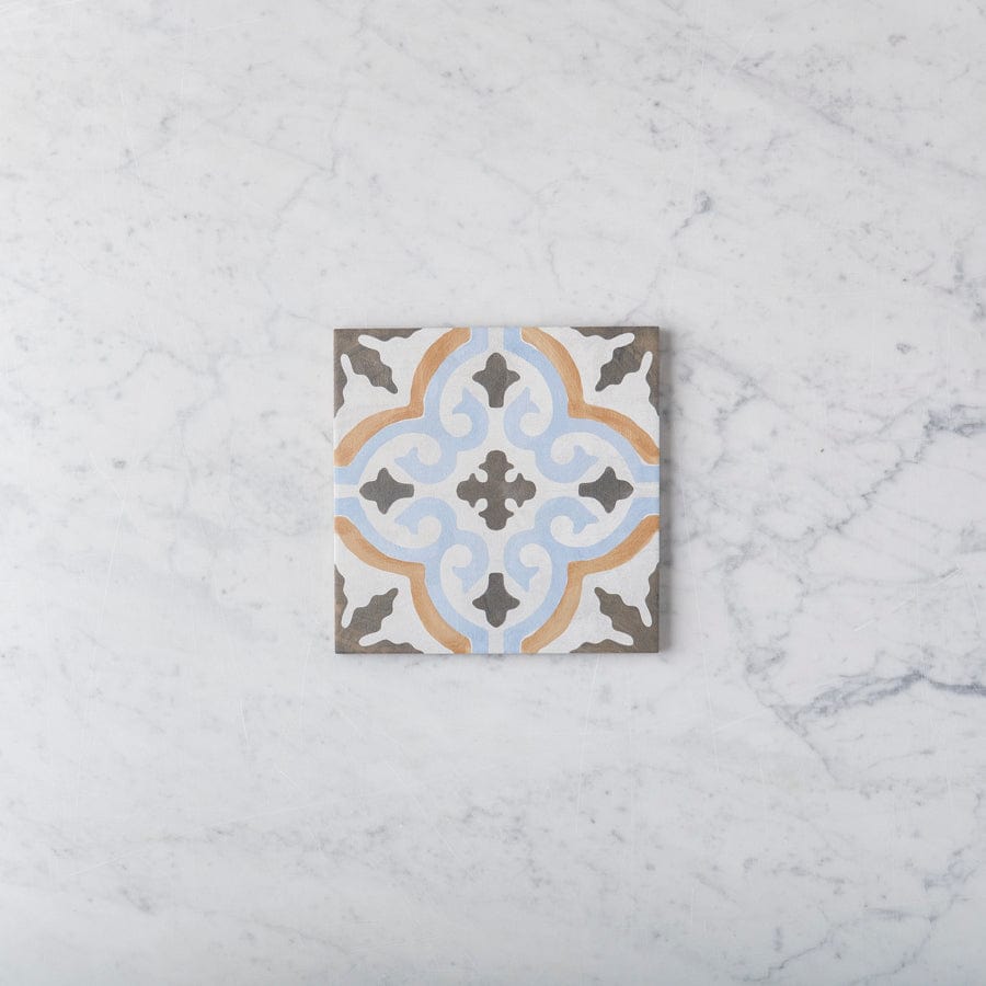 Fina Ceramics TILE Bourke Beige Encaustic Look Tile