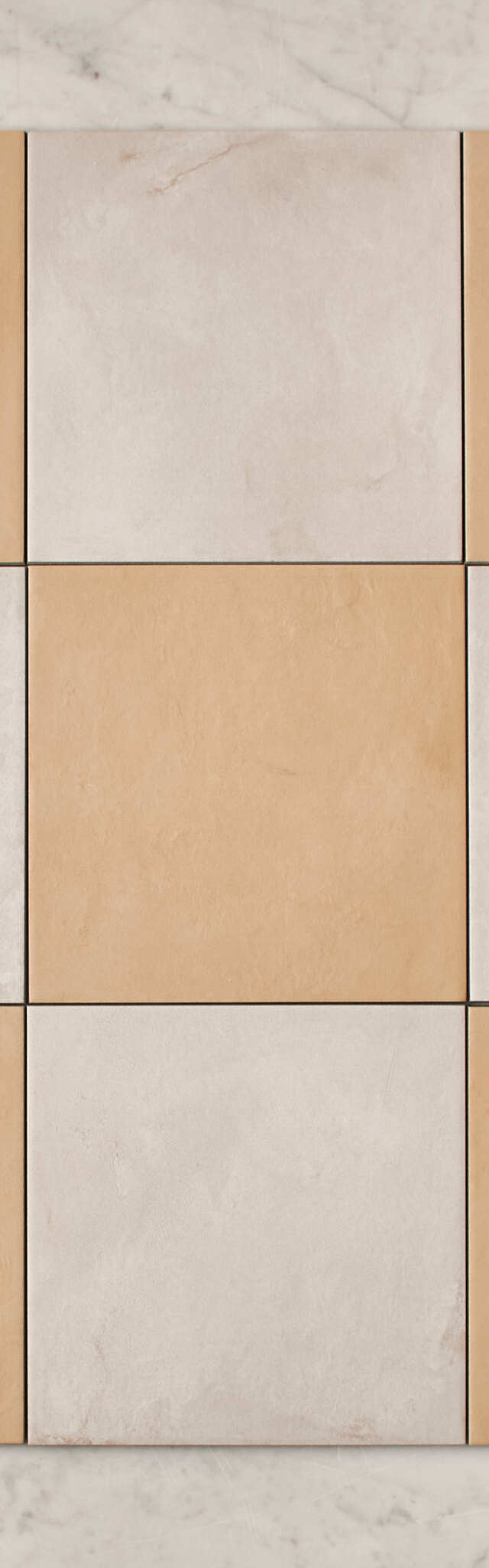 Fina Ceramics TILE Bronte Checkerboard Butter & White Tile