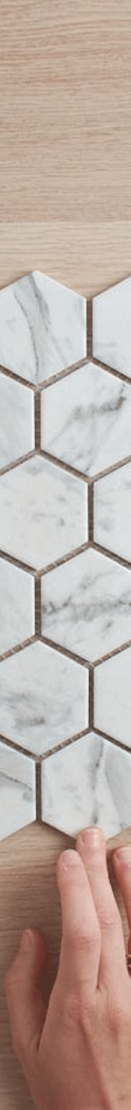 TileCloud TILE Coledale Matte Carrara Look Hexagon Tile