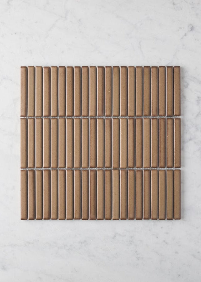 TileCloud TILE Coogee Antique Brown Matte Kit Kat Mosaic Tile