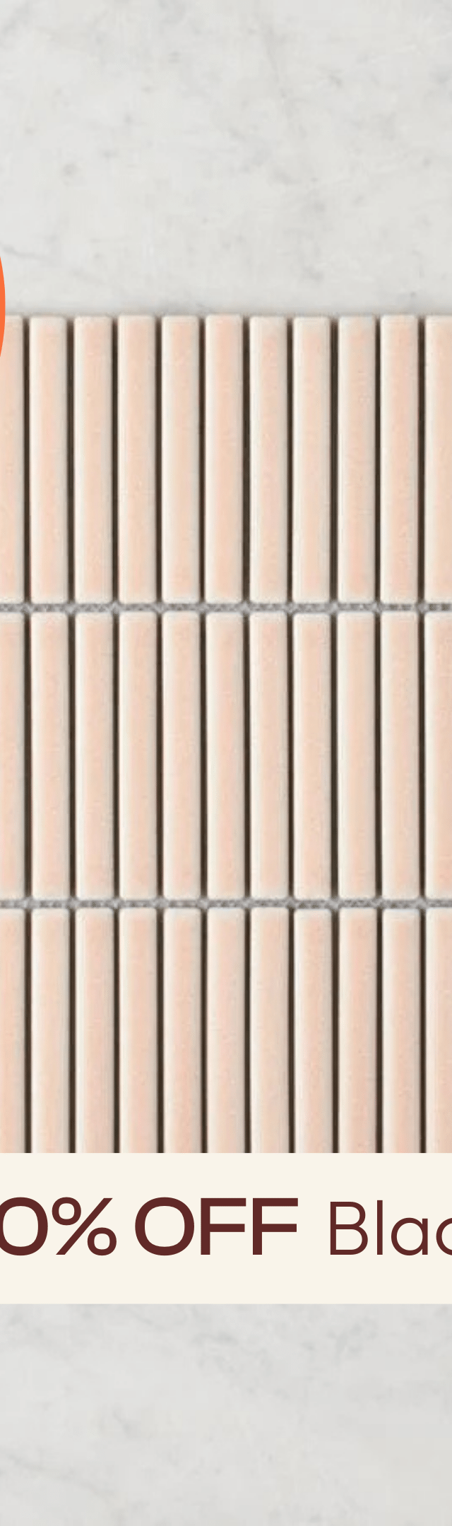 TileCloud TILE Coogee Antique Pink Kit Kat Mosaic tile