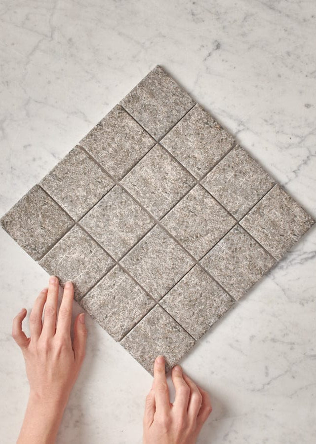 TileCloud TILE Dunmore Charcoal Stone Look Square Tile