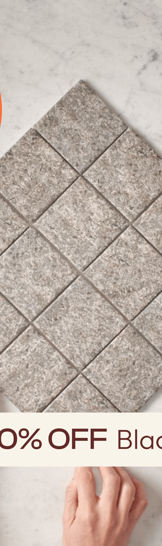 TileCloud TILE Dunmore Charcoal Stone Look Square Tile