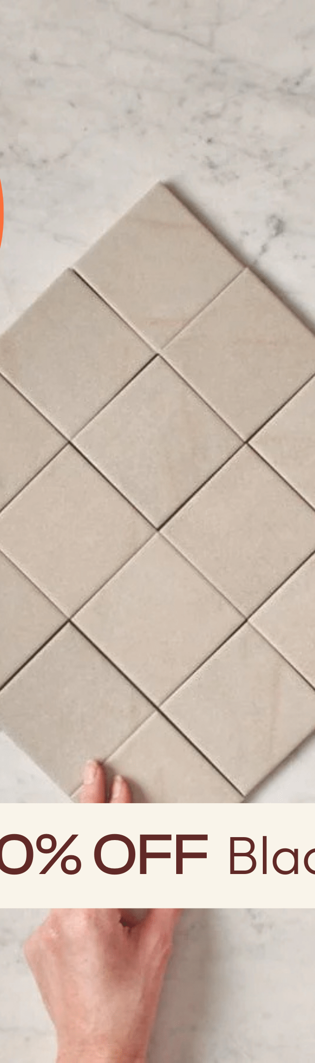 TileCloud TILE Dunmore Cream Stone Look Square Tile