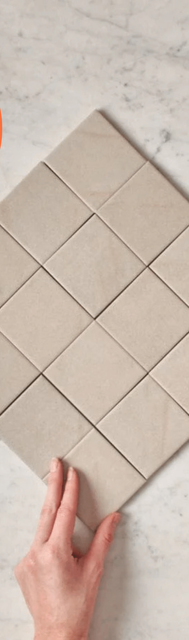 TileCloud TILE Dunmore Cream Stone Look Square Tile