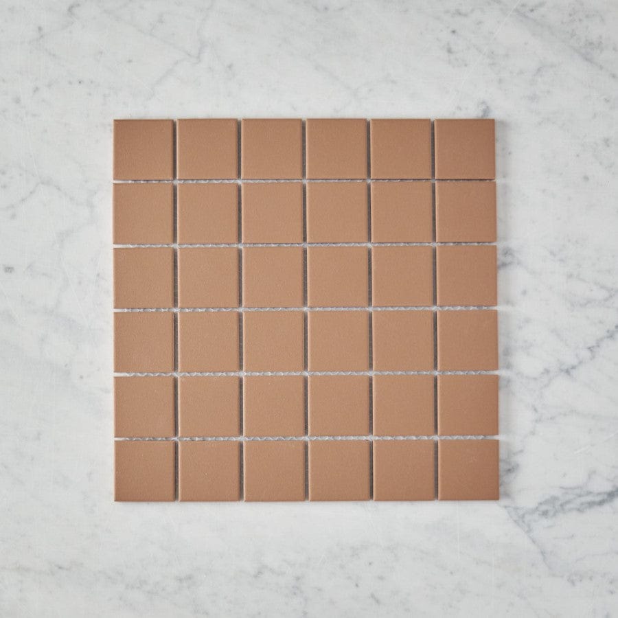 Pacific Greenwood TILE Haddon Terracotta Matte Medium Square Tile