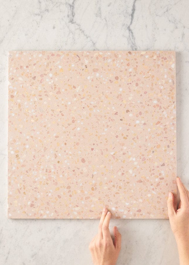 TileCloud TILE Kensington Blush Recycled Terrazzo Tile