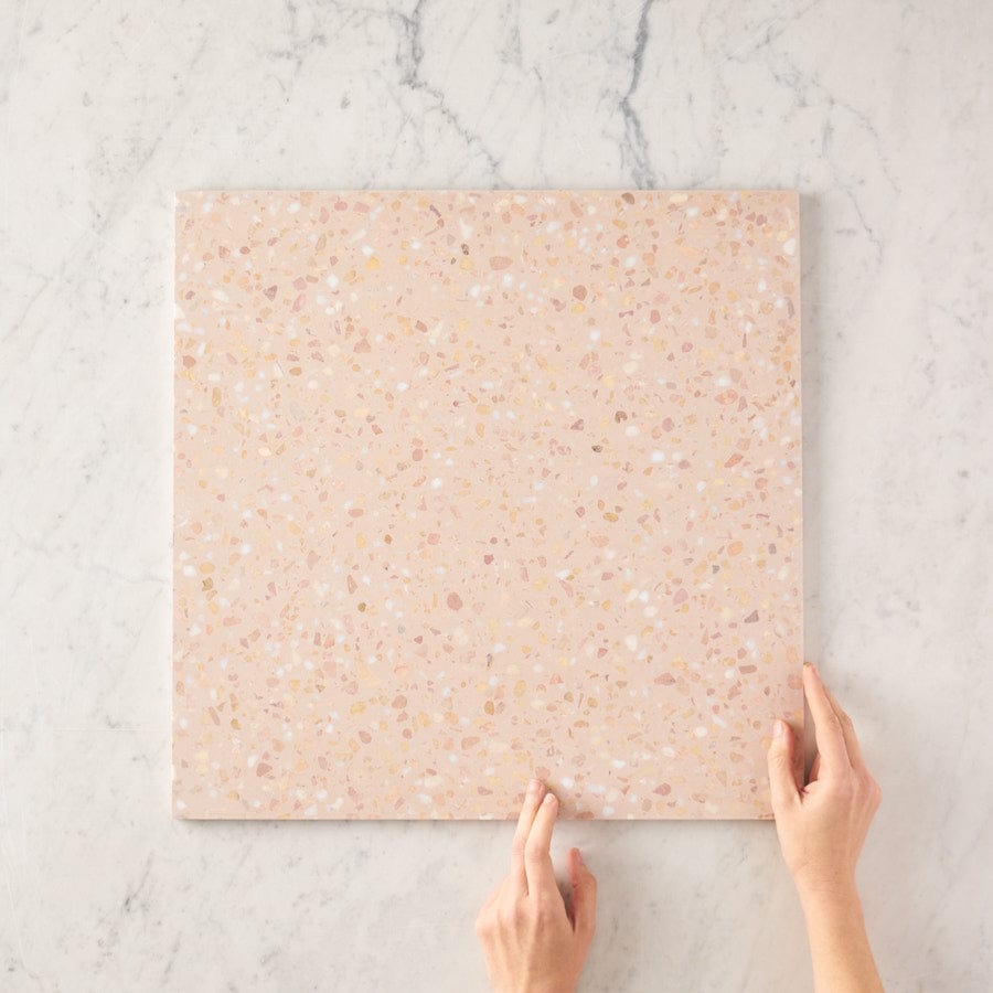 TileCloud TILE Kensington Blush Recycled Terrazzo Tile