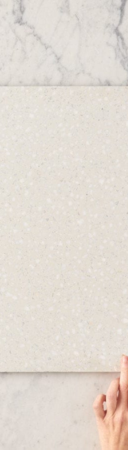 TileCloud TILE Kensington White Recycled Terrazzo Tile