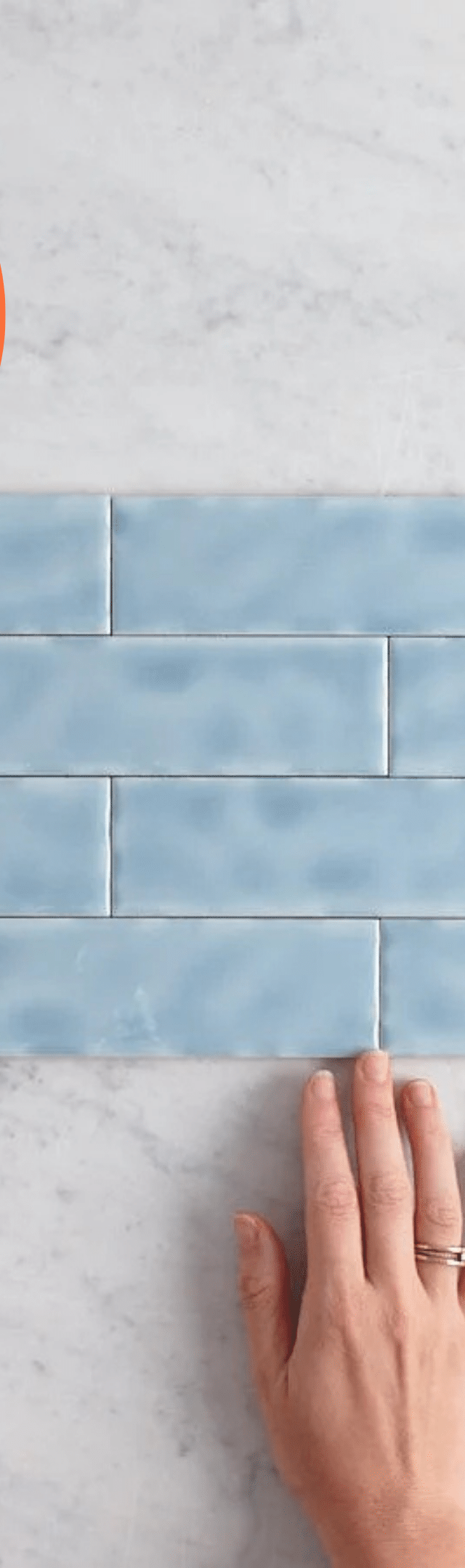 TileCloud TILE Newport Gloss Mini Subway Ocean Blue Tile