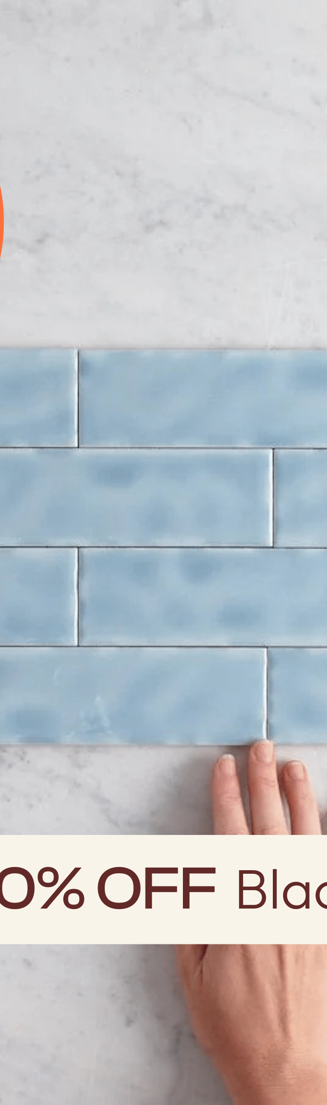 TileCloud TILE Newport Gloss Mini Subway Ocean Blue Tile