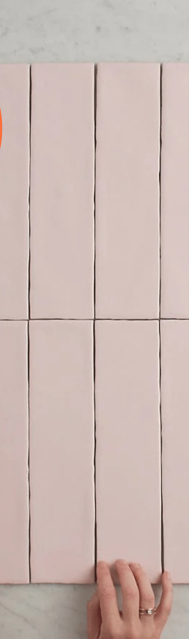 TileCloud TILE Newport Gloss Subway Baby Pink Tile