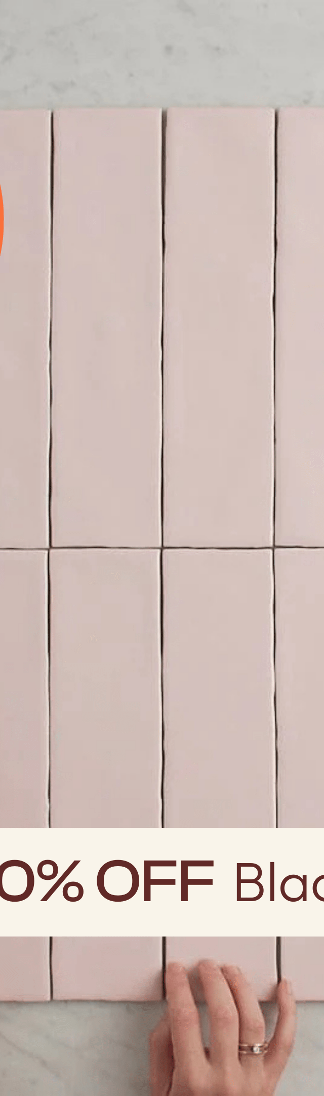 TileCloud TILE Newport Gloss Subway Baby Pink Tile