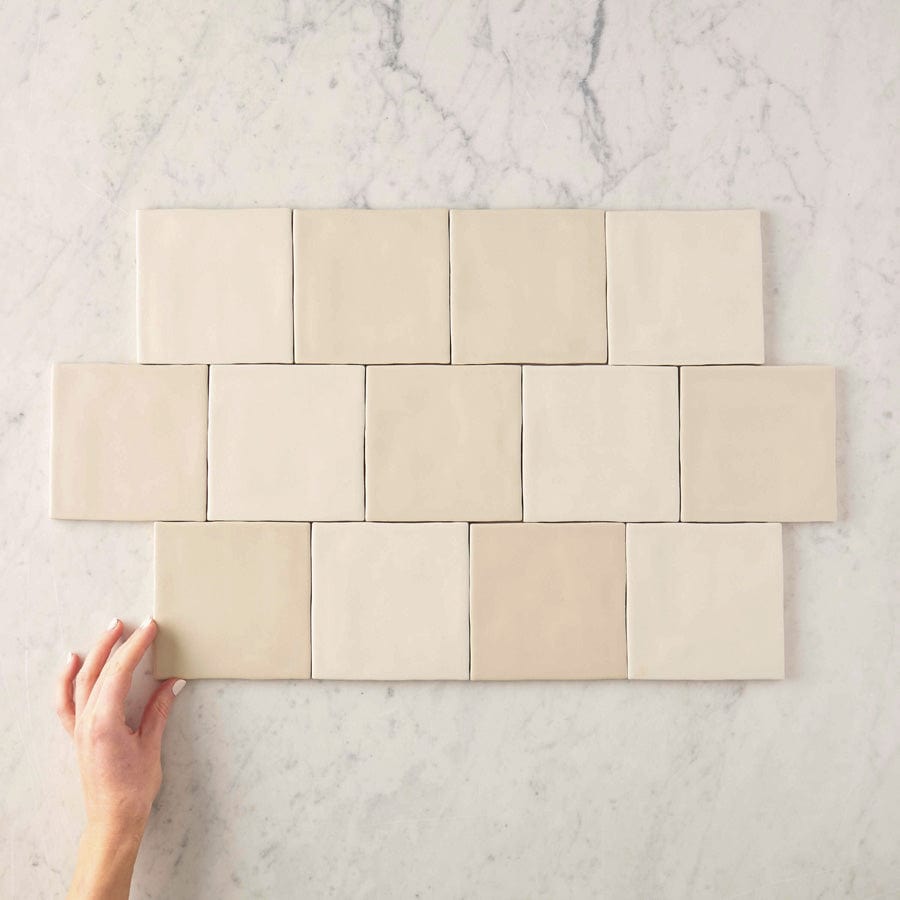 TileCloud TILE Newport Matte Taupe Mixed Square Tile