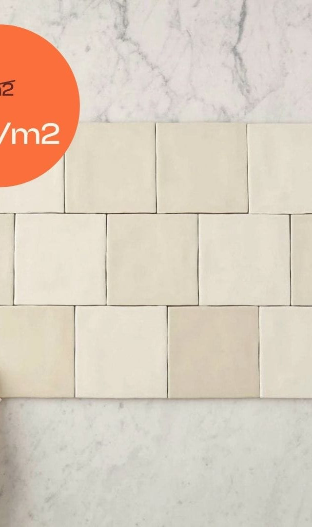 TileCloud TILE Newport Matte Taupe Mixed Square Tile