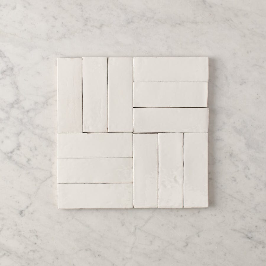 TileCloud TILE Noosa Gloss Zellige White Tile