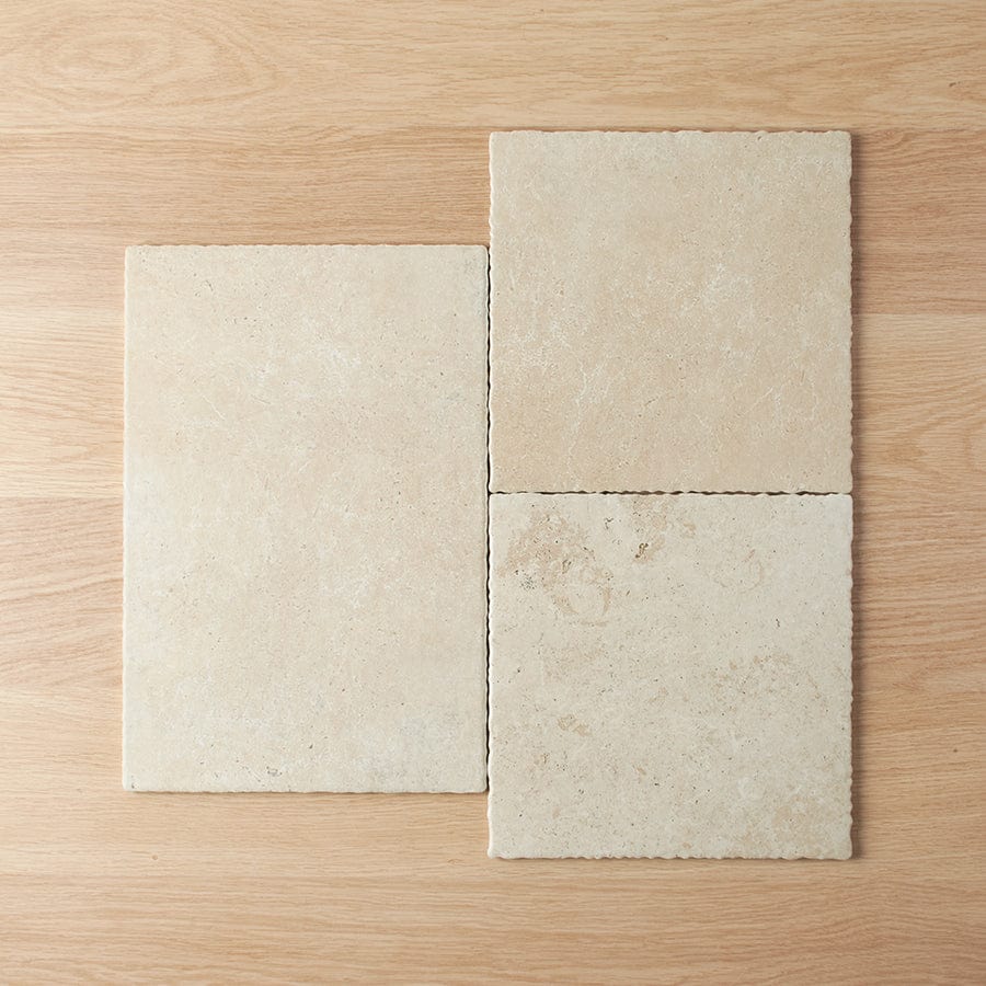 TileCloud TILE Seaforth Travertine Look Beige Matte Pattern Tile