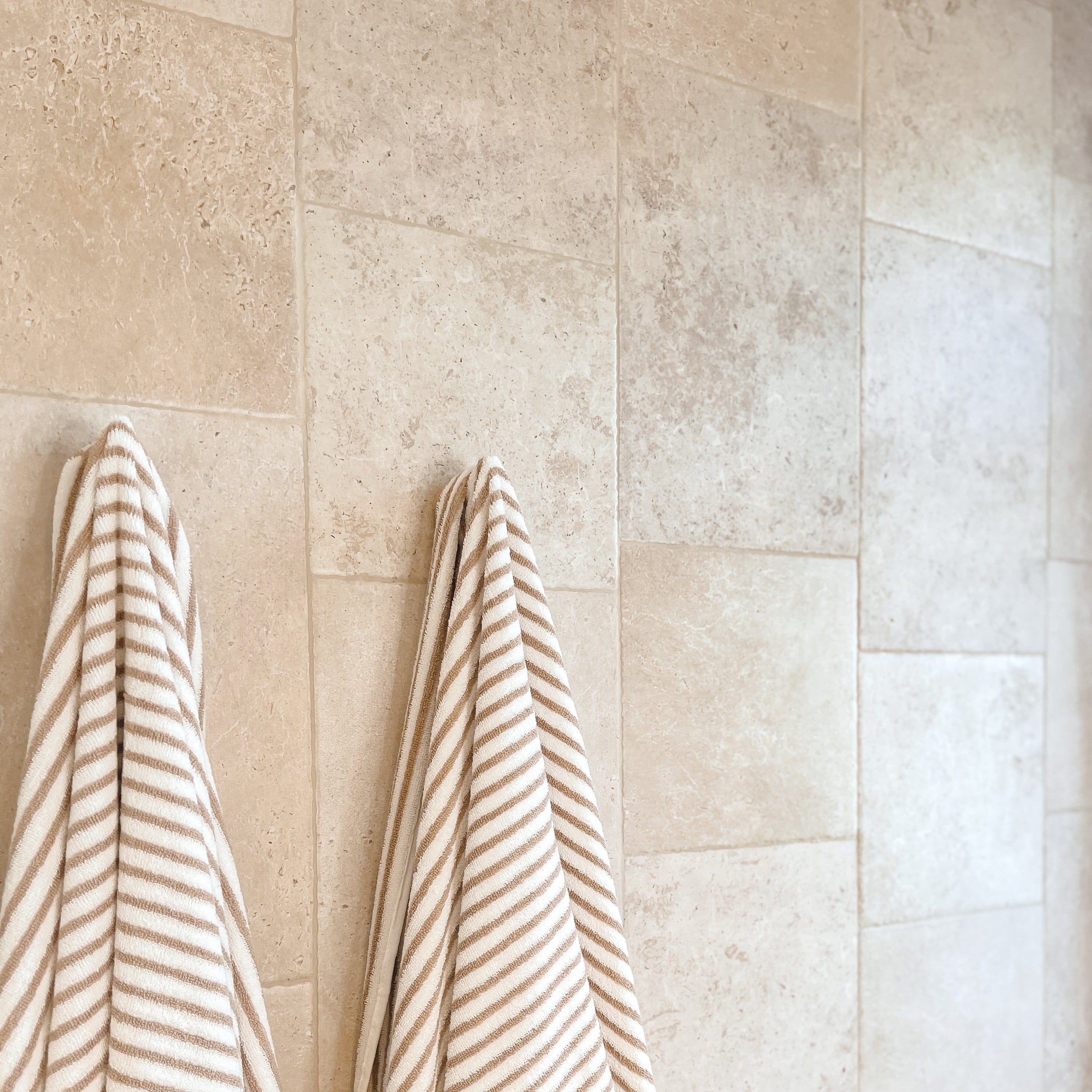 TileCloud TILE Seaforth Travertine Look Beige Matte Pattern Tile