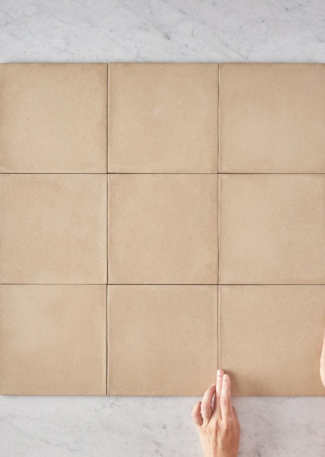 Fina Ceramics TILE Tamarama Beige Square Tile