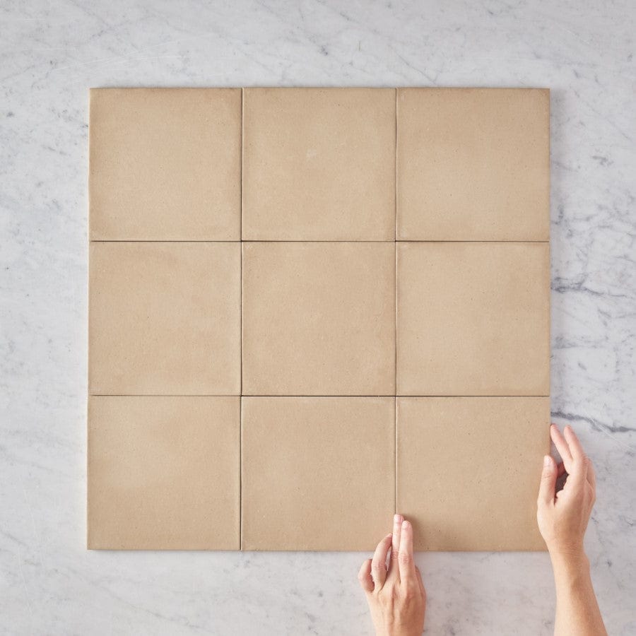 Fina Ceramics TILE Tamarama Beige Square Tile