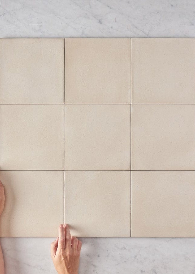 Fina Ceramics TILE Tamarama Cream Square Tile