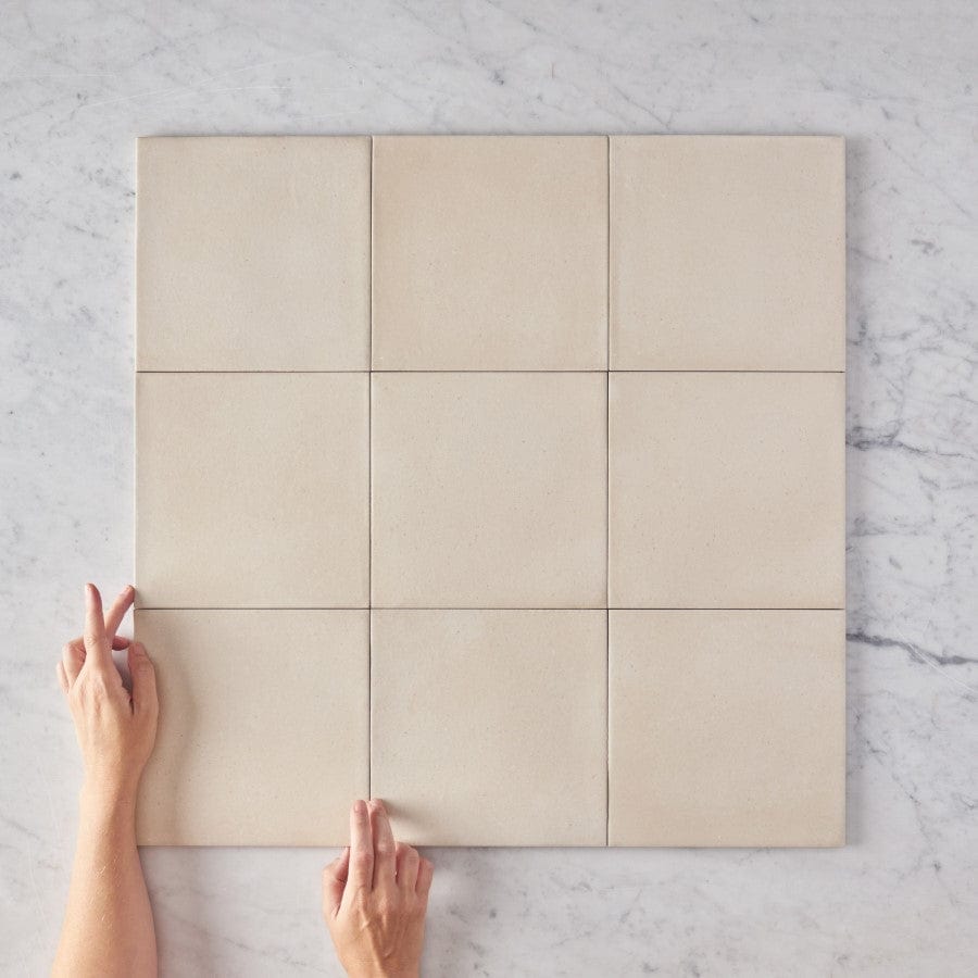 Fina Ceramics TILE Tamarama Cream Square Tile