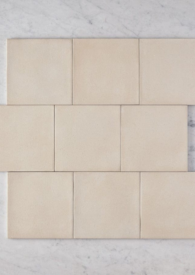 Fina Ceramics TILE Tamarama Cream Square Tile