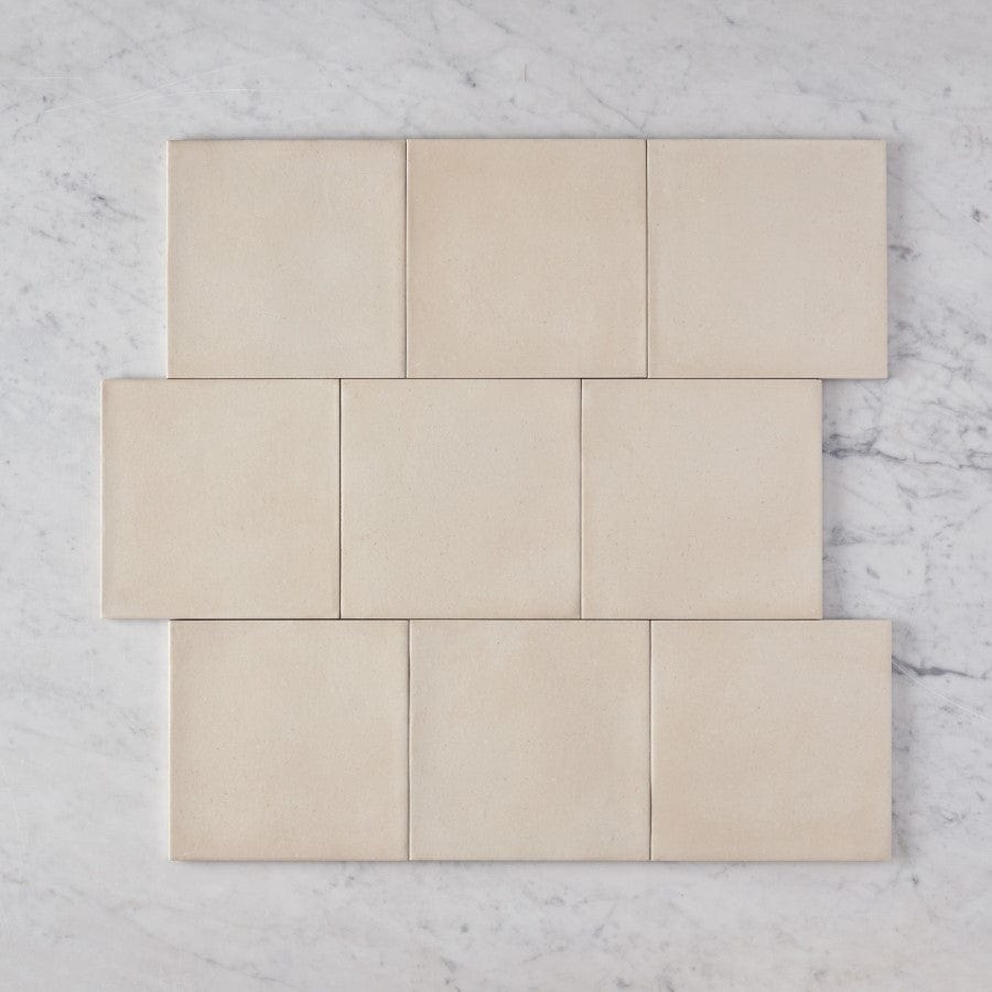 Fina Ceramics TILE Tamarama Cream Square Tile