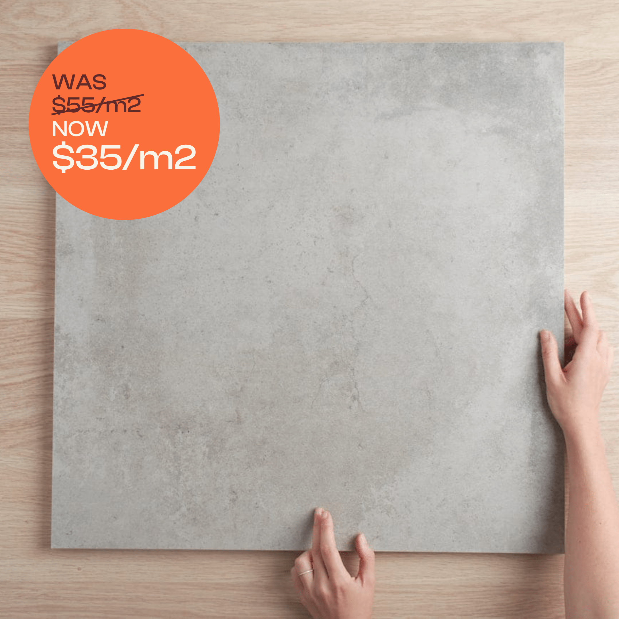 TileCloud TILE Windsor Matte Grey Concrete Look Tile