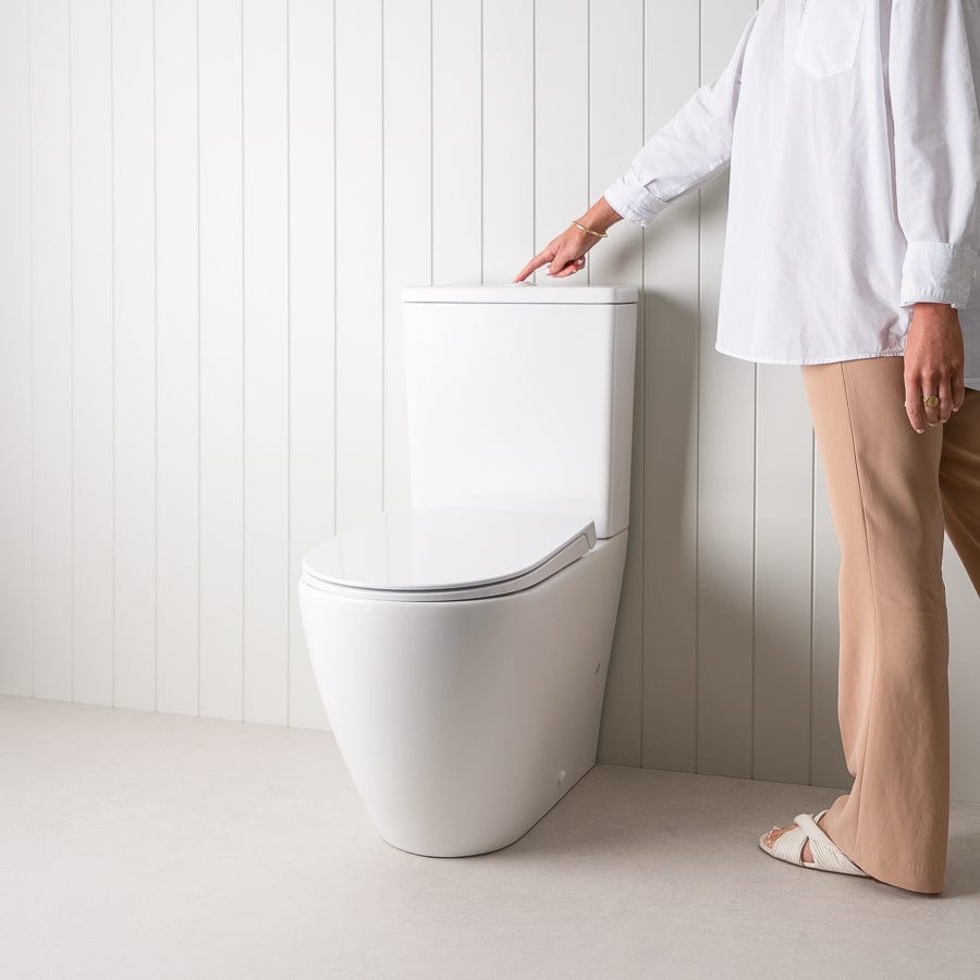 TileCloud TOILETS Curved Back-To-Wall Toilet Suite