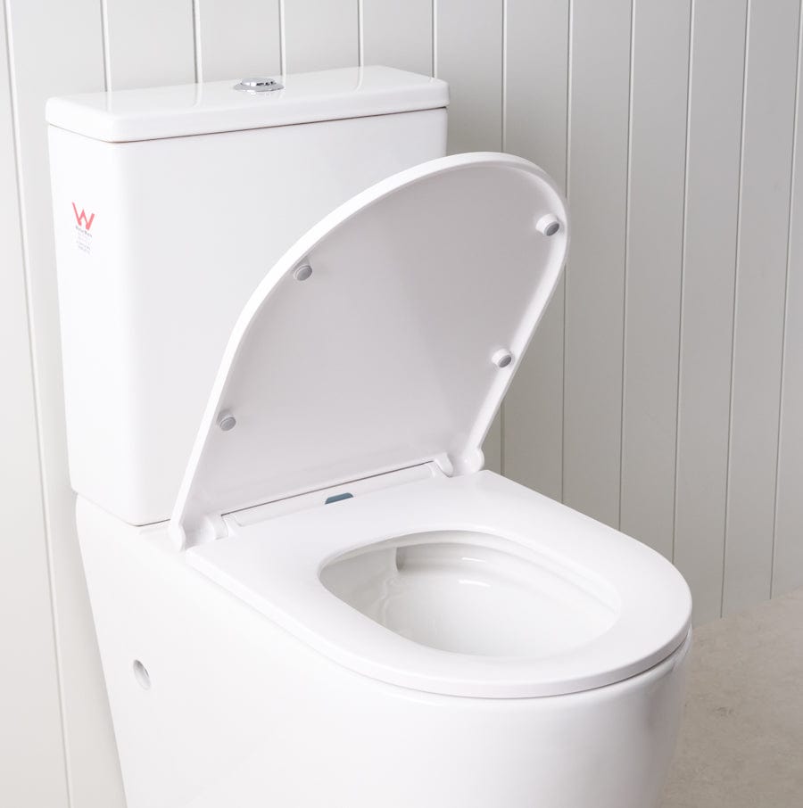 TileCloud TOILETS Curved Back-To-Wall Toilet Suite