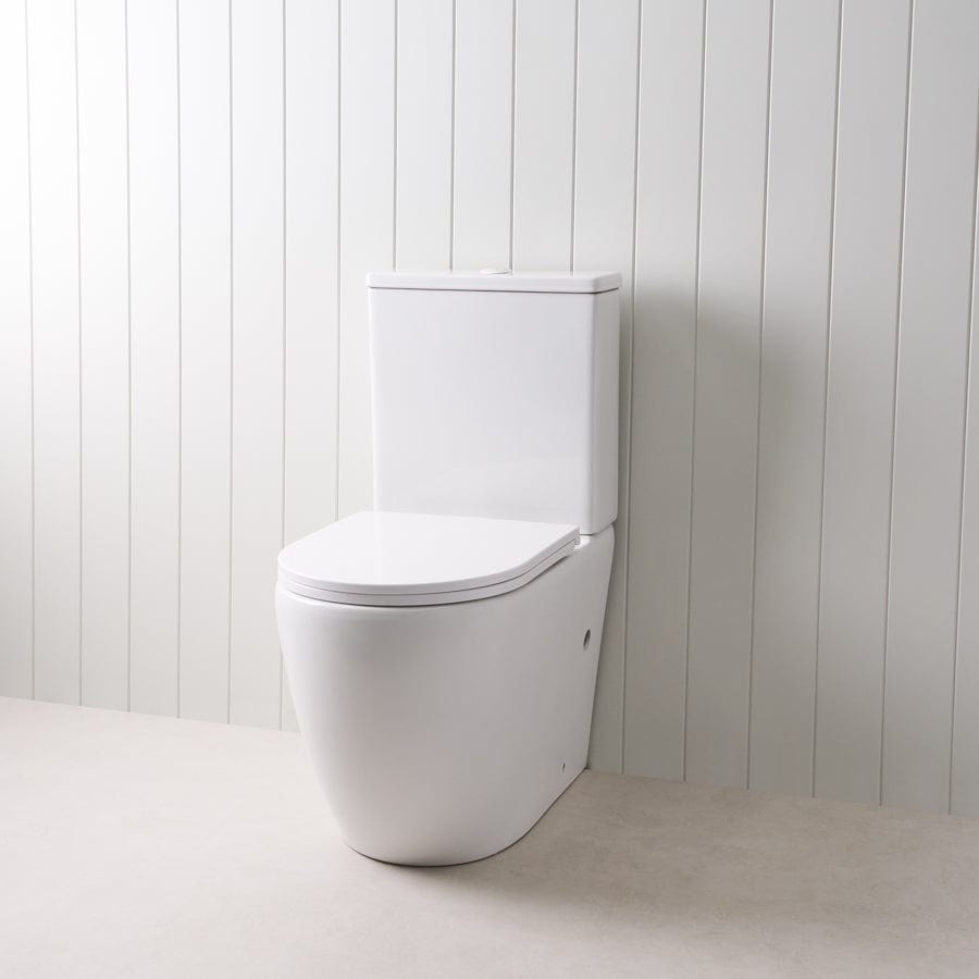 TileCloud TOILETS Curved Back-To-Wall Toilet Suite