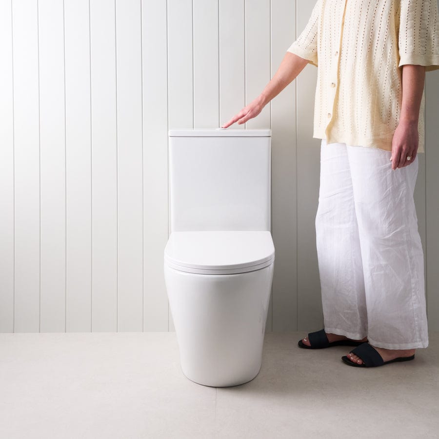 TileCloud TOILETS Curved Back-To-Wall Toilet Suite