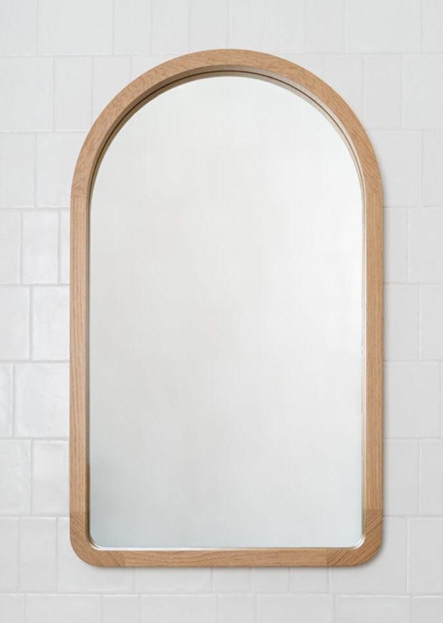 Loughlin VANITIES Alura Arch Mirror 600 American Oak Light