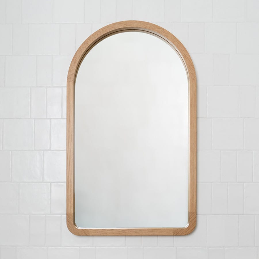 Loughlin VANITIES Alura Arch Mirror 600 American Oak Light