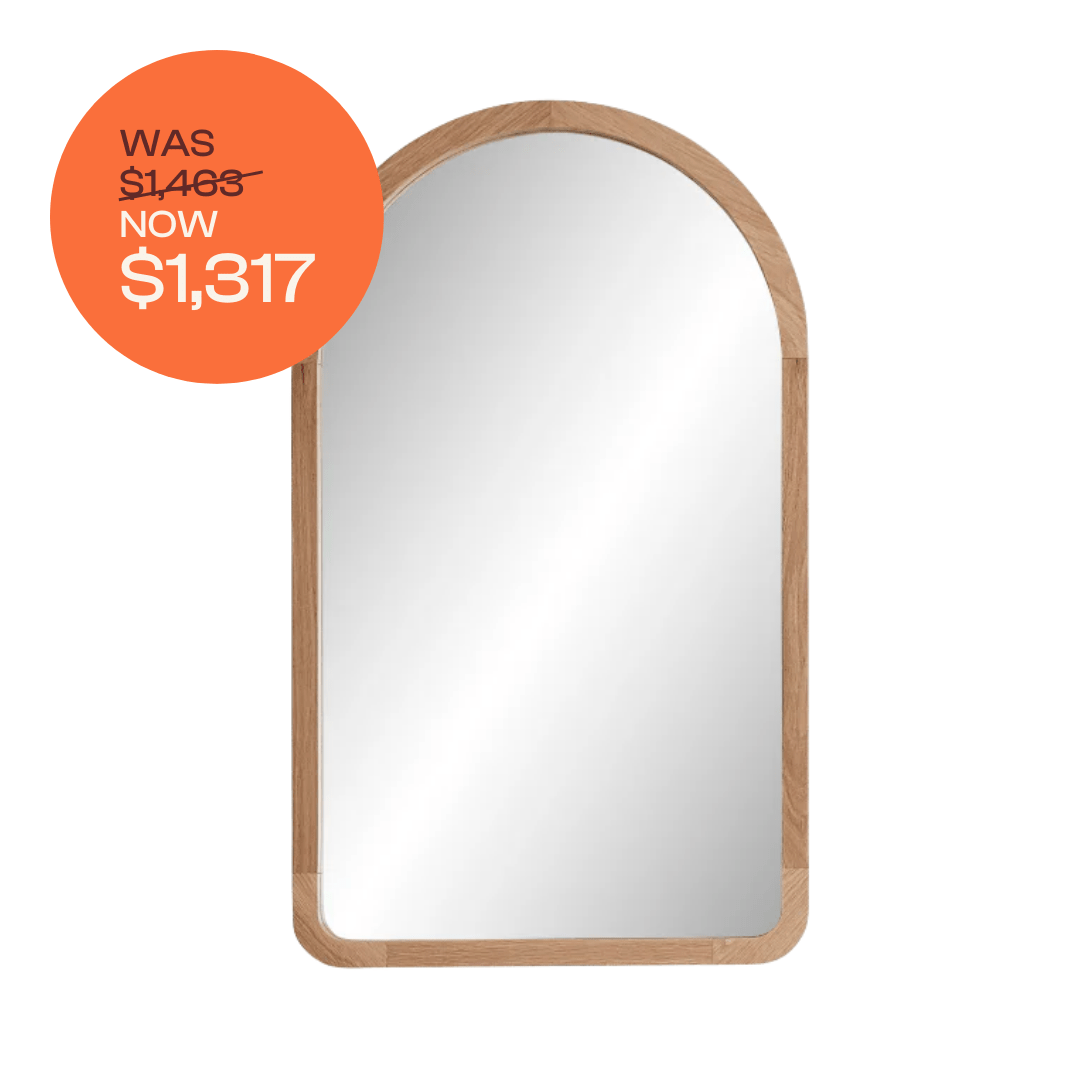 Loughlin VANITIES Alura Arch Mirror 600 Tasmanian Oak