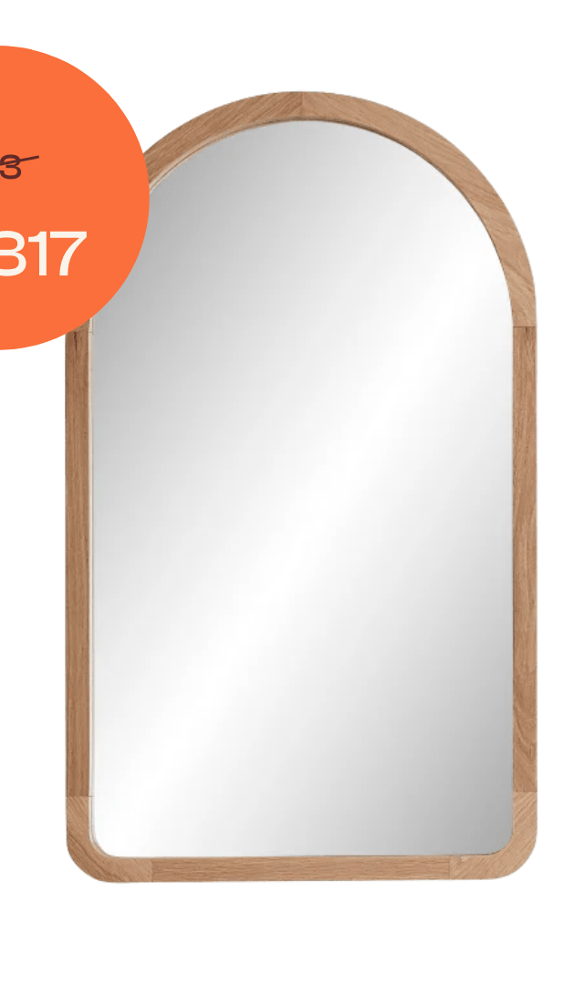 Loughlin VANITIES Alura Arch Mirror 600 Tasmanian Oak