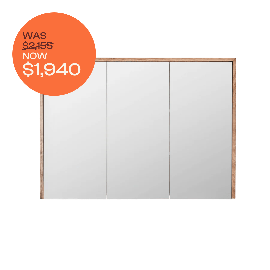 Loughlin VANITIES Bayview Mirror Cabinet 1200 Tasmanian Oak