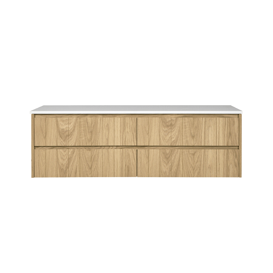 Loughlin VANITIES Yarra Valley Vanity 1500 American Oak Light Veneer