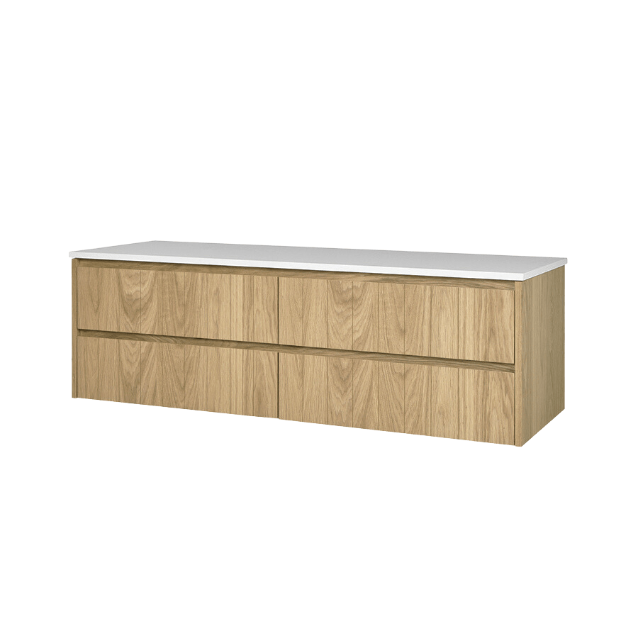 Loughlin VANITIES Yarra Valley Vanity 1500 American Oak Light Veneer