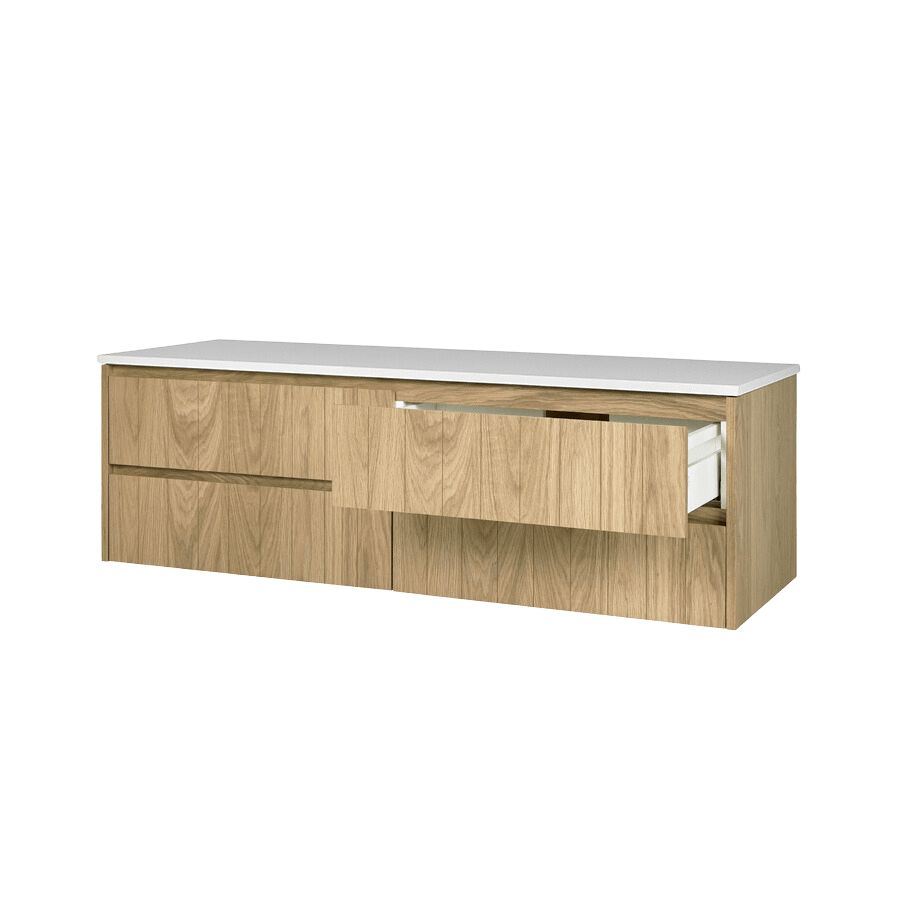 Loughlin VANITIES Yarra Valley Vanity 1500 American Oak Light Veneer