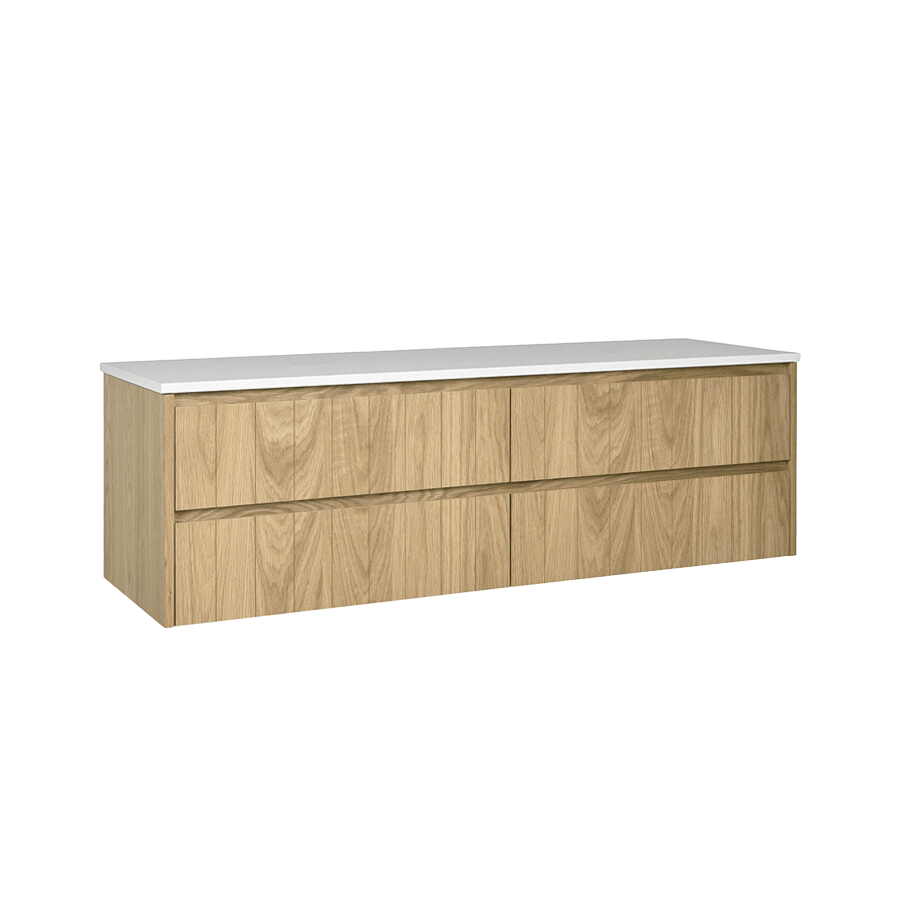 Loughlin VANITIES Yarra Valley Vanity 1500 American Oak Light Veneer